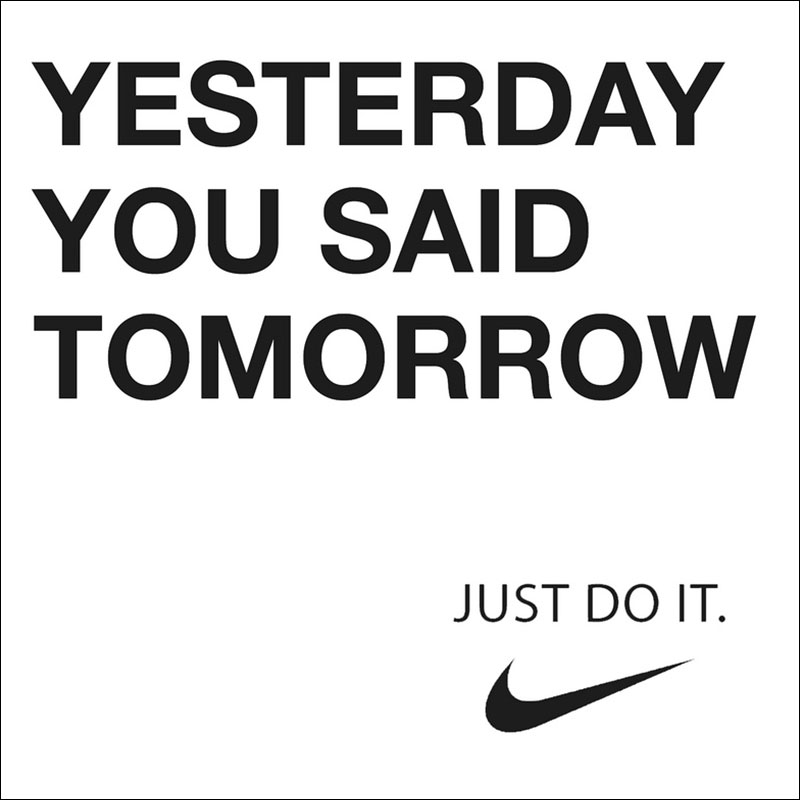 Nike "Just Do It" advertisement.