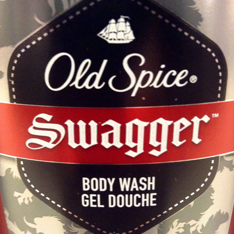 A picture of the Old Spice Swagger label.